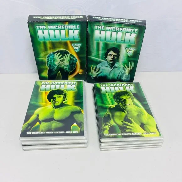 The Incredible Hulk Complete TV Series Season 1-5 Plus 3 Movies Bill Bixby
